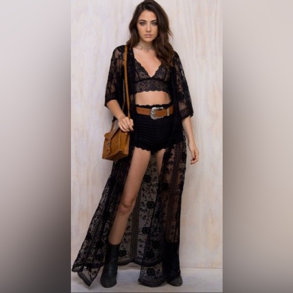 For Love and Lemons Lace Kimono one size See description - Picture 4 of 4